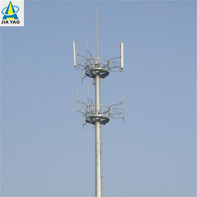 Hot Dip Galvanized Multifunction Monopole Tower 5g อินเตอร์เน็ต โทรศัพท์มือถือ สัญญาณการสื่อสาร
