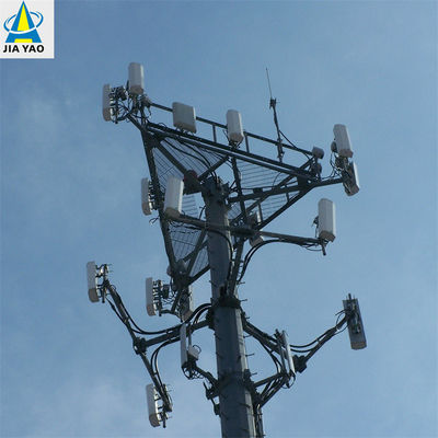Hot Dip Galvanized Multifunction Monopole Tower 5g อินเตอร์เน็ต โทรศัพท์มือถือ สัญญาณการสื่อสาร