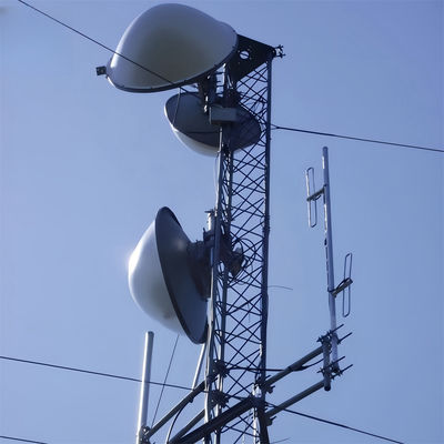 ตัวเองสนับสนุน 3 ขา Guy Gsm แอนเทนนาวิทยุ Guyed สายไฟ Tower สายเหล็กท่อ