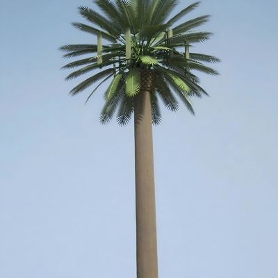15 20 25 30 35 40 45M Hot Dip Galvanized Covered Fake Tree โทรศัพท์มือถือหอคอย Bionic Cypress โมโนโปล์หอคอย