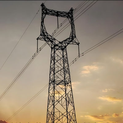 110KV 220KV Hot Dip Galvanized สายไฟฟ้าขนาดใหญ่ หอคอยไฟฟ้าความดันสูง