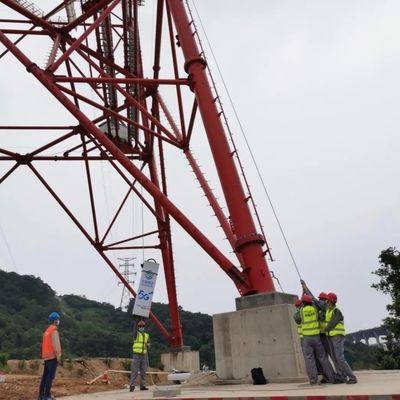 33KV ถึง 110KV ทาวเวอร์ส่งพลังงาน มุมหอคอยเหล็ก ความเร็วลม 30-180 กม./ชม.