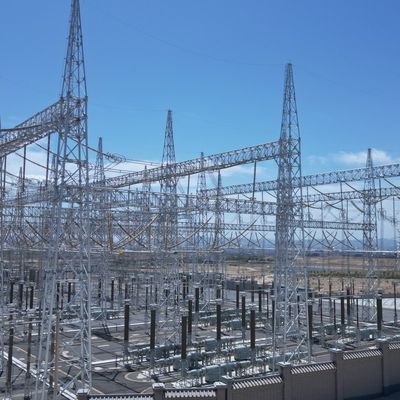 มุมเหล็ก โต๊ะไฟฟ้าความดันสูง ความเร็วลม 30-180 Km/H 132kv โต๊ะส่งไฟฟ้า