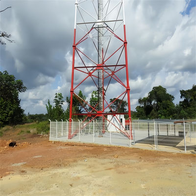 20m 25m - 60m 65m 3 ขา Tower ท่อโทรคมนาคม ท่อเหล็ก Tower