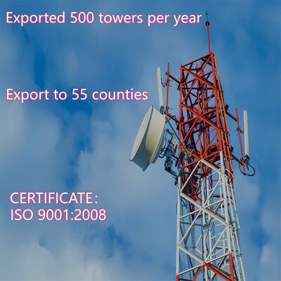 30m ตัวเองสนับสนุน Lattice Tower สําหรับการสื่อสาร GSM Tower ผลิตจากเหล็กมุม