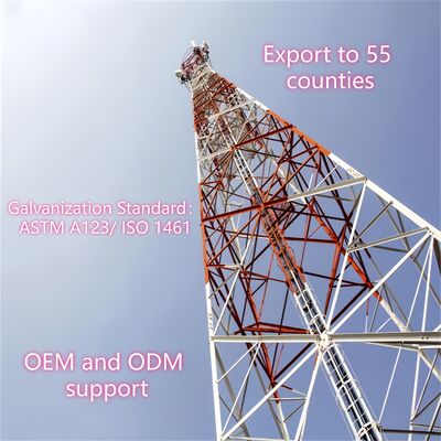 30m ตัวเองสนับสนุน Lattice Tower สําหรับการสื่อสาร GSM Tower ผลิตจากเหล็กมุม