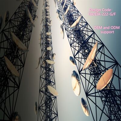 60M 3-Tube Customized 3 Leg Galvanized Steel Self Supporting Wifi Gsm Microwave Telecom Base Station Tower