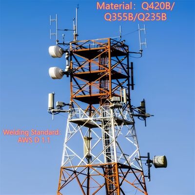 20 30 40M 4 ขา ลายเหล็กมุม ทนทาน 5G Wifi Cell Signal Booster หอคอยโทรคมนาคม