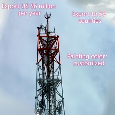 หอเหล็กท่อสามขาที่แข็งแรงและทนทาน ออกแบบมาเพื่อตอบสนองความต้องการด้านภาระและสภาพแวดล้อมที่เข้มงวดในอุตสาหกรรม