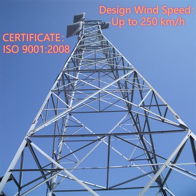 ทาวเวอร์เหล็กมุม 4 ขาที่ยั่งยืนที่มีลูกเล็บลูกเล็บและเครื่องล้างที่สอดคล้องกับมาตรฐาน ISO 898 และ DIN 7990 สําหรับความน่าเชื่อถือทางกล