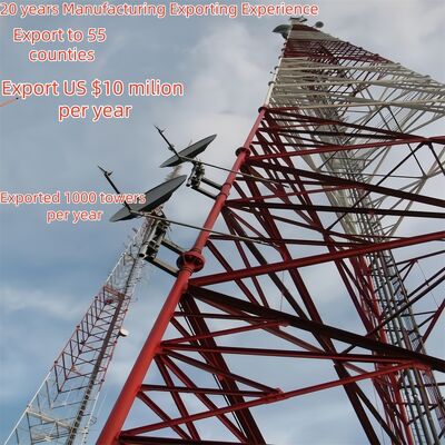 หัวหินขนาดหนัก 3 ขา ท่อเหล็ก Tower ให้การสนับสนุนโครงสร้างที่แข็งแกร่ง การสื่อสารและอุปกรณ์บริการ