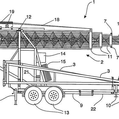 หอคอยโทรทรรศน์ 15-30M กระปุกรถบรรทุกเหล็กติดตั้งแอนเทนน์สื่อสาร 40M/S กันลม