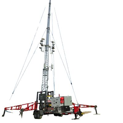 Outdoor Telescopic Galvanized Steel 15 20 30M 5G 4G Wifi Emergency Signal Booster Communication Tower