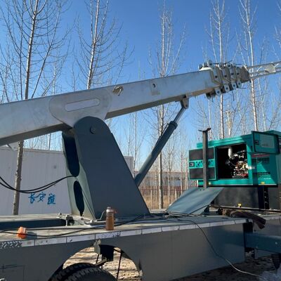 Telescopic Galvanized Steel Lighting + Communication 15 20 25M 5G 4G Wifi Mobile Emergency Tower