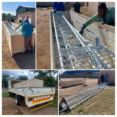 หอคอยลวดสลิงเหล็กกัลวาไนซ์แบบจุ่มร้อนที่ปรับแต่งได้ 20 ม.-120 ม. สำหรับโทรคมนาคม 5G การกระจายเสียง FM การตรวจวัดลม