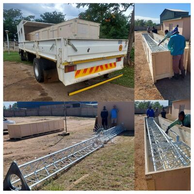 10m-150m ความแม่นยําสูง Hot Dip Galvanized Guyed Wind Measurement Mast Tower สําหรับการติดตามอุตสาหกรรมลม