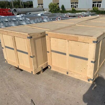 หอคอยลวดสลิงกันทรายกันสนิมสำหรับงานสื่อสารและเฝ้าระวังในแหล่งน้ำมันและก๊าซในทะเลทราย ความสูง 20-80 เมตร