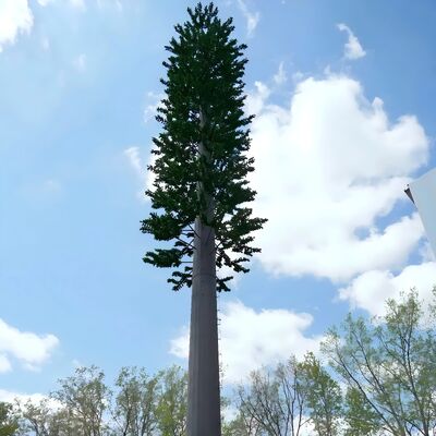 10 16 22M ย่านที่อยู่อาศัย Bionic Tree เหล็กชุบสังกะสีพรางตัวรองรับกลางแจ้ง 5G 4G Wifi Telecom Tower