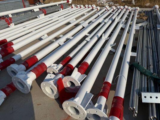 16 24 32M Minimal Maintenance 3 Legged Tubular Galvanized Steel Outdoor 5G 4G Satellite Low Care Telecom Tower