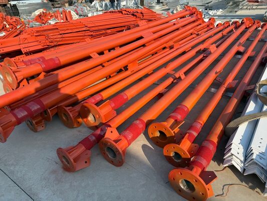 16 26 36M สัญญาณรวม 3 ขาเหล็กชุบสังกะสีท่อกลางแจ้ง 5G 4G วิทยุดาวเทียม Wifi Telecom Tower