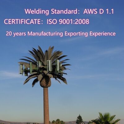 36M Bionic Tree Tower featuring modular components and hidden cable management systems for clean and telecom equipment installation