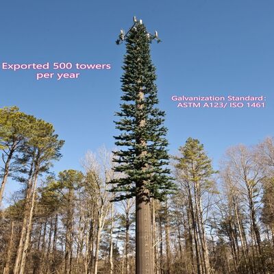 36M Bionic Tree Tower พร้อมกิ่งไม้ประดิษฐ์จากไฟเบอร์กลาสที่ทนทาน สาขาและใบไม้ที่มีแพลตฟอร์มซ่อนไว้สําหรับแอนเทนน์ 5G และเซ็นเซอร์สิ่งแวดล้อม