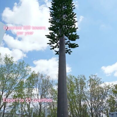 Bionic Tree Tower พร้อมแอนเทนเน่ติดตั้ง การจัดการเคเบิลและแพลตฟอร์มซ่อนที่สามารถปรับปรุงความสูงและสายพันธุ์ต้นไม้เพื่อความสอดคล้องกับภูมิทัศน์
