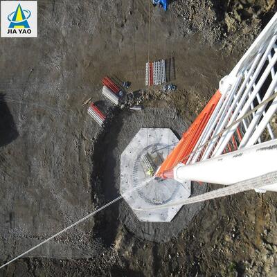 Guyed Wire Steel Telecom Tower Fast Delivery Custom Prefabricated Modular Easy Installation