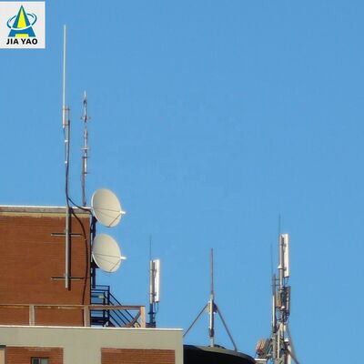 10M 20M Monopole Low Profile Small Cell Communication Tower Rooftop Mount สำหรับการเพิ่มสัญญาณ 5G