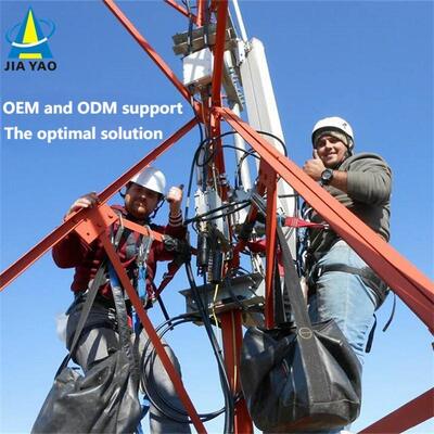 Custom Height 3 Legged Angle Communication Steel Tower For Microwave Signal Transmission