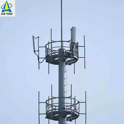 เสาโมโนโพลป้องกันฟ้าผ่า 30 ม. สำหรับสถานีฐาน 5G ของห้างสรรพสินค้า