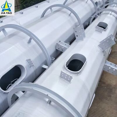 แพลตฟอร์มทาวเวอร์โทรคมนาคมโมโนโพลชุบสังกะสีแบบจุ่มร้อนแบบกำหนดเองสำหรับโครงการขยายเสาอากาศ