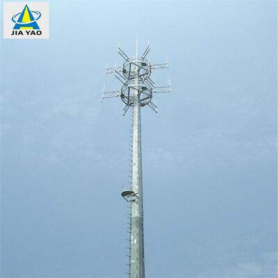 12 20 32 เมตร Conical Steel Monopole Tower Slim Profile สำหรับการแบ่งเขตที่อยู่อาศัย