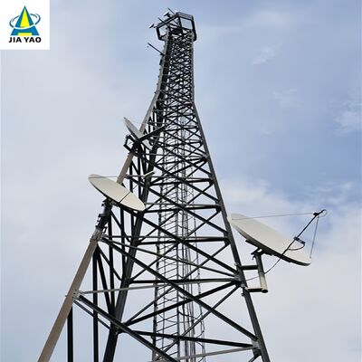 50M Hot Dip Galvanized Detachable 3 Legged Tower Cost Efficient For Mining Area Telecom