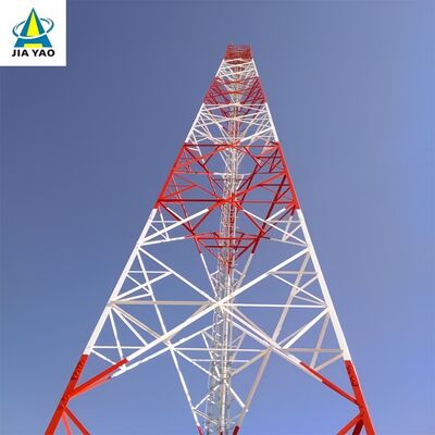 52M Q355 Steel 3 ขามุมเหล็กทาวเวอร์นำมาใช้ใหม่สำหรับการปรับใช้เครือข่ายชั่วคราว