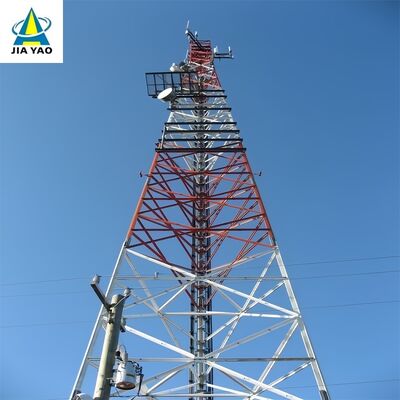 54M Rust Proof 3 Legged Telecom Tower For Agricultural Zone Signal Expansion
