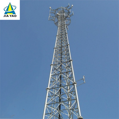 58M Slim Profile 3 Tube Telecom Tower Landscape Friendly For University Town