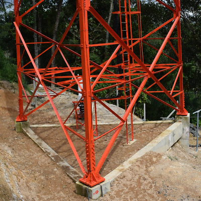 36 49 54M ทาวเวอร์เหล็กมุม 3 ขาที่ถอดออกได้นำมาใช้ใหม่สำหรับการสื่อสารเหตุการณ์ชั่วคราว