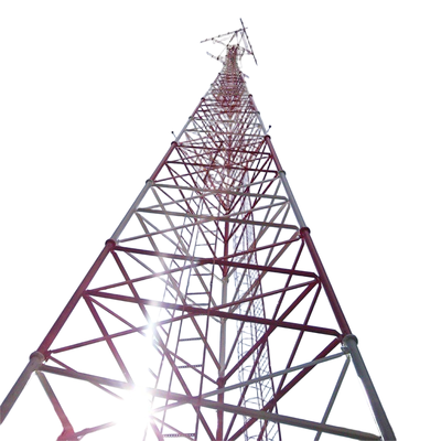 62M Integrated Ladder 3 Tube Telecom Tower สำหรับการปรับใช้โทรคมนาคมของ Park Logistics