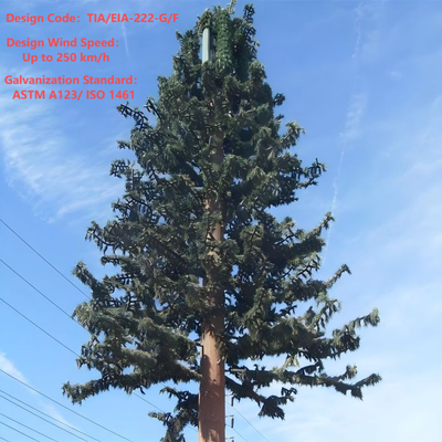 Eco-Friendly Camouflaged Bionic Pine Tree Tower for 5G Wireless Network Aesthetic Integration Bionic Palm Tree Communication Mast Factory