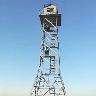 30m-60m Galvanized Steel Lightning Protection Monitoring Observation Telecom Tower