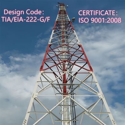 20m 30m 45m 60m 3 Legged Angular Steel Communication Tower Hot Dip Galvanized Q355B Lattice Pylon for 5G BTS Station Infrastructure