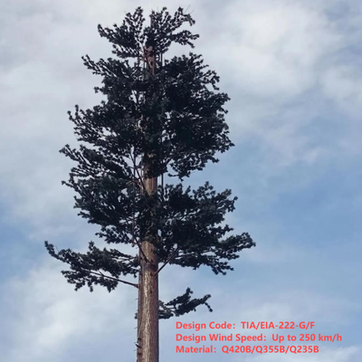 15m 25m 32m Artificial Pine Tree Camouflaged Monopole Bionic Antenna Telecom Tower for Environmental Landscape Communication Site